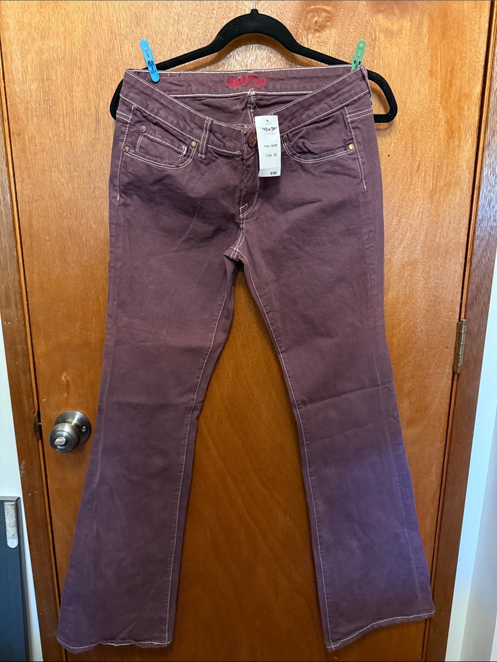 Hard Tail Women's Plum Bootcut Jeans NWT